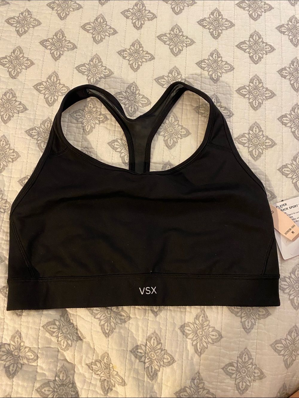 VSX Black Racerback High-Impact Sports Bra